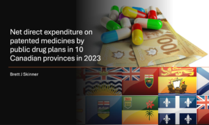 Net direct expenditure on patented medicines by public drug plans in 10 Canadian provinces in 2023